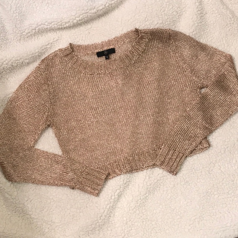 Missguided metallic sweater sz. small